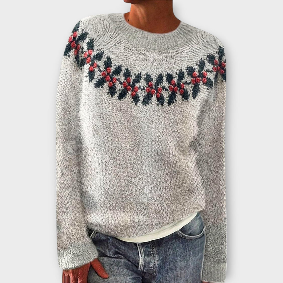 Simone - Knusse crème kersttrui