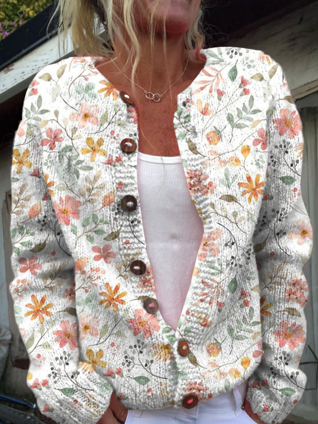 Carla™ | Vintage Bloemige Cardigan