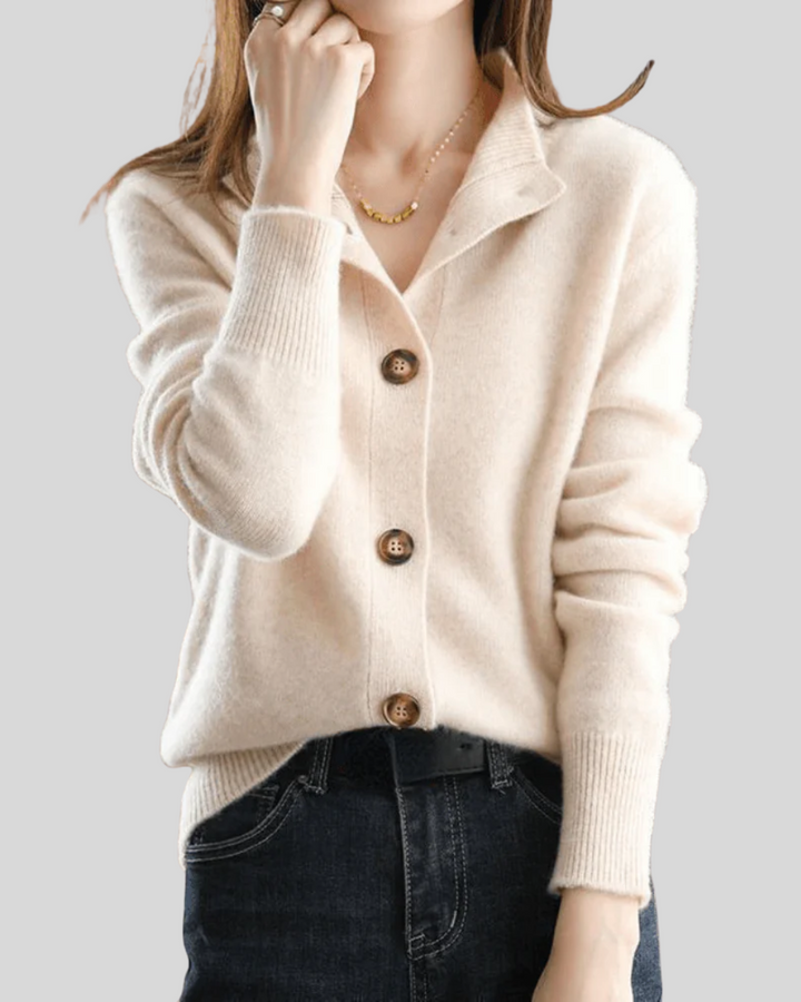 Stéphanie | Retro Stijl Kasjmier Cardigan