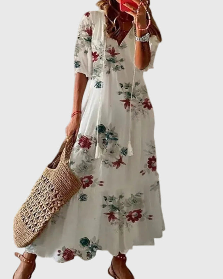 Amalia | Maxi Jurk Vintage Boheemse Zomer