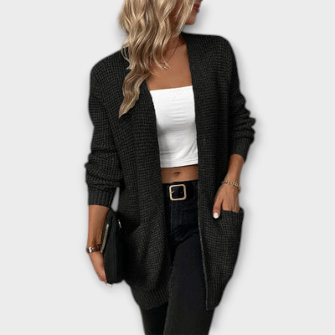Nancy - Casual zwarte cardigan