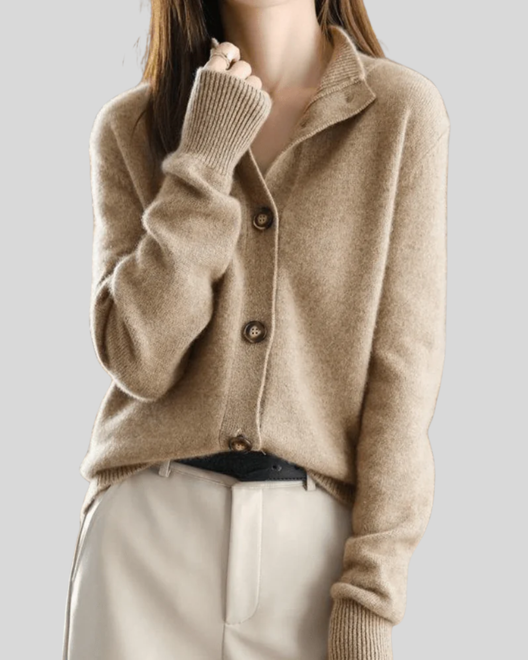 Stéphanie | Retro Stijl Kasjmier Cardigan