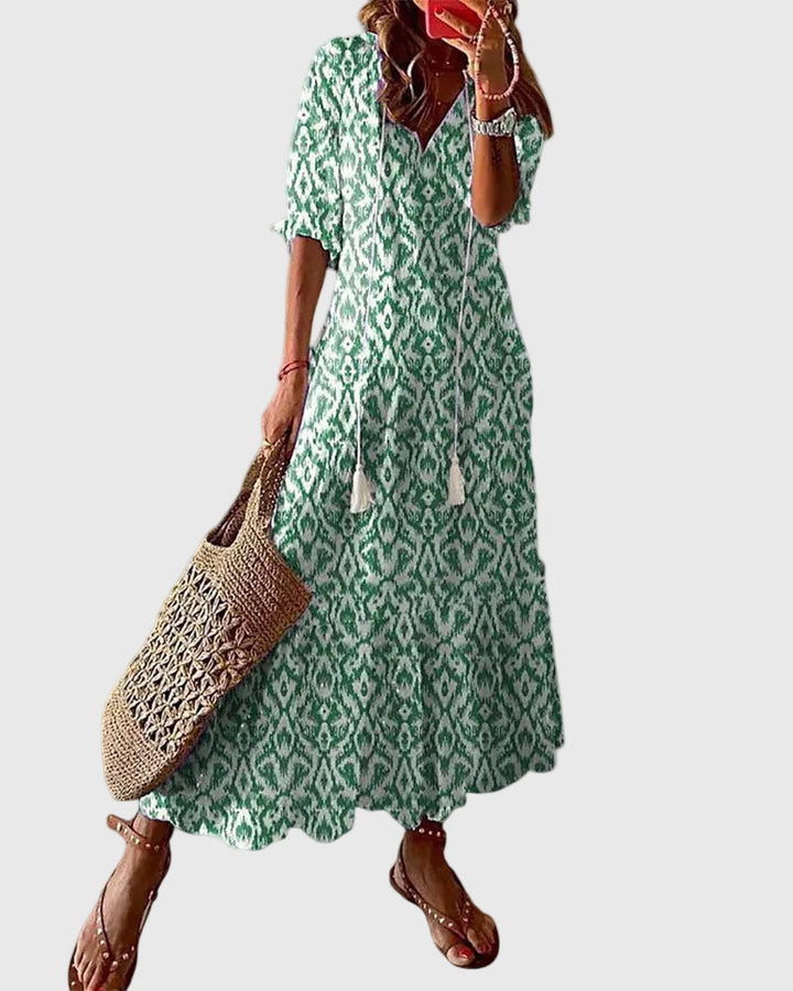 Amalia | Maxi Jurk Vintage Boheemse Zomer