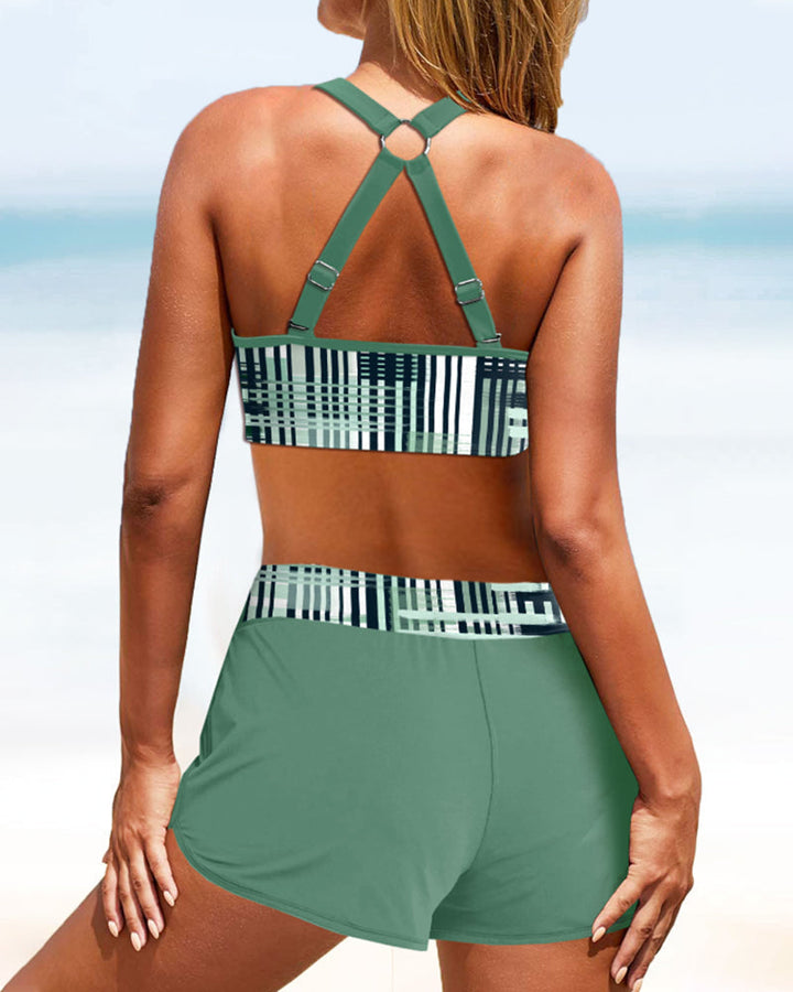 Janette - Hoge taille rib bikini