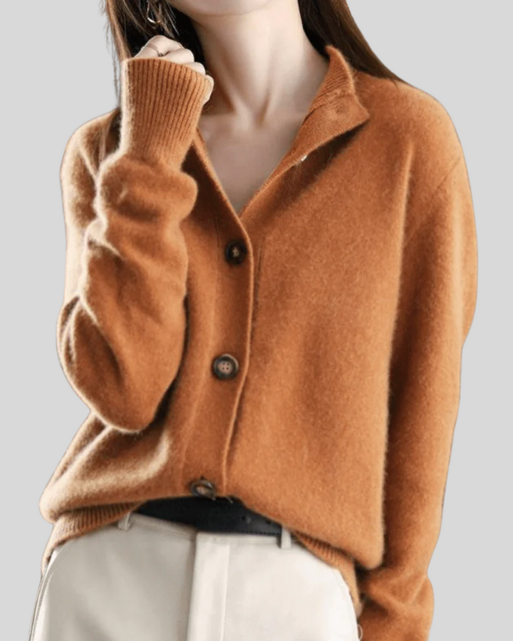 Stéphanie | Retro Stijl Kasjmier Cardigan
