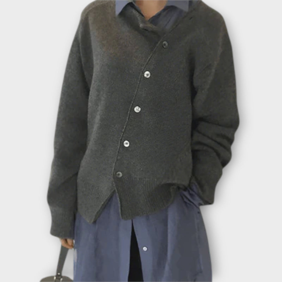 Cathy - Casual beige cardigan