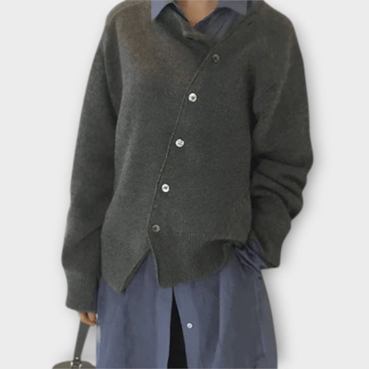 Cathy - Casual beige cardigan