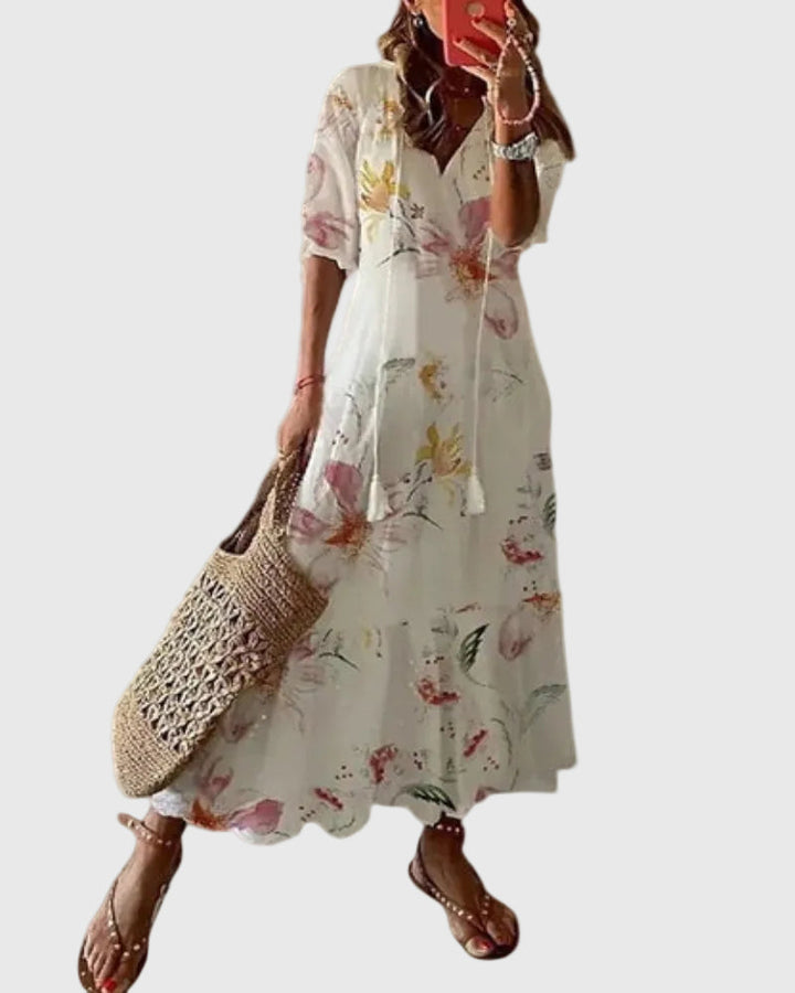 Amalia | Maxi Jurk Vintage Boheemse Zomer