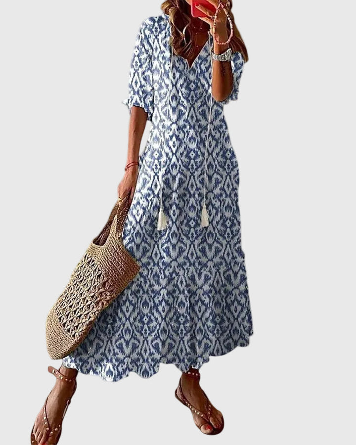 Amalia | Maxi Jurk Vintage Boheemse Zomer