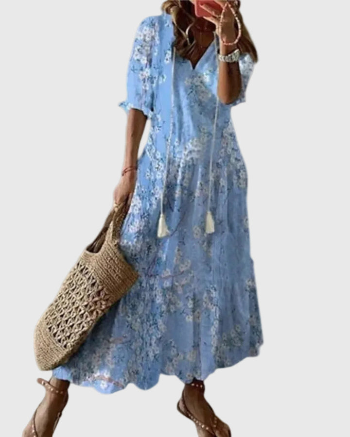 Amalia | Maxi Jurk Vintage Boheemse Zomer