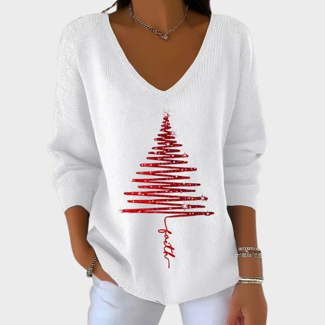 Nancy - Elegante Kersttrui