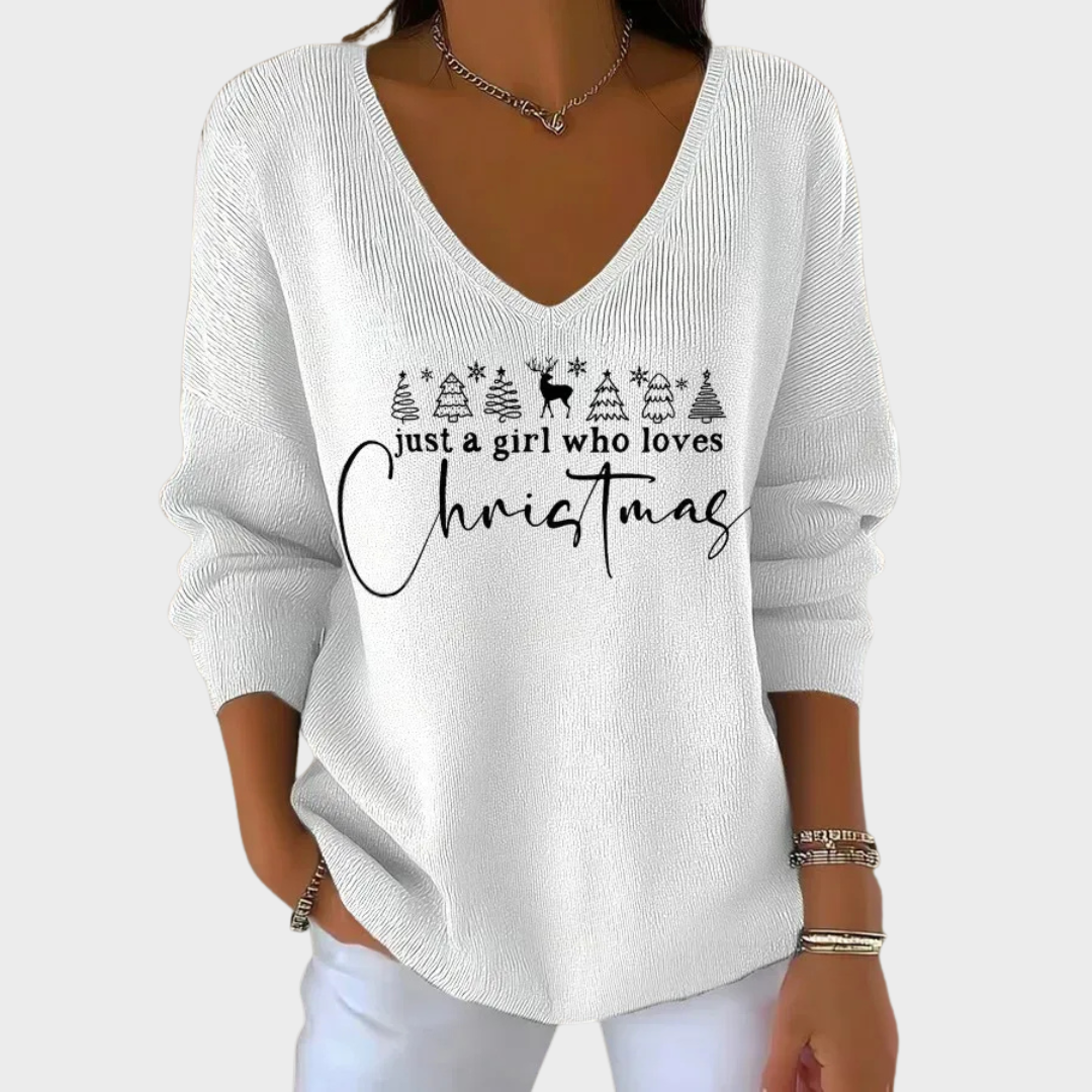 Nancy - Elegante Kersttrui