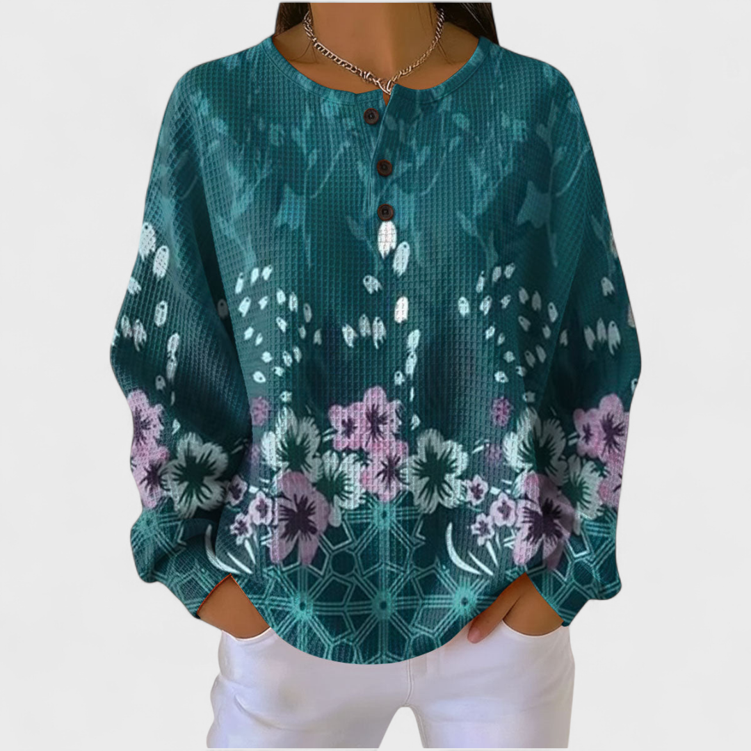 Sophie | Sweatshirt met bloemdesign
