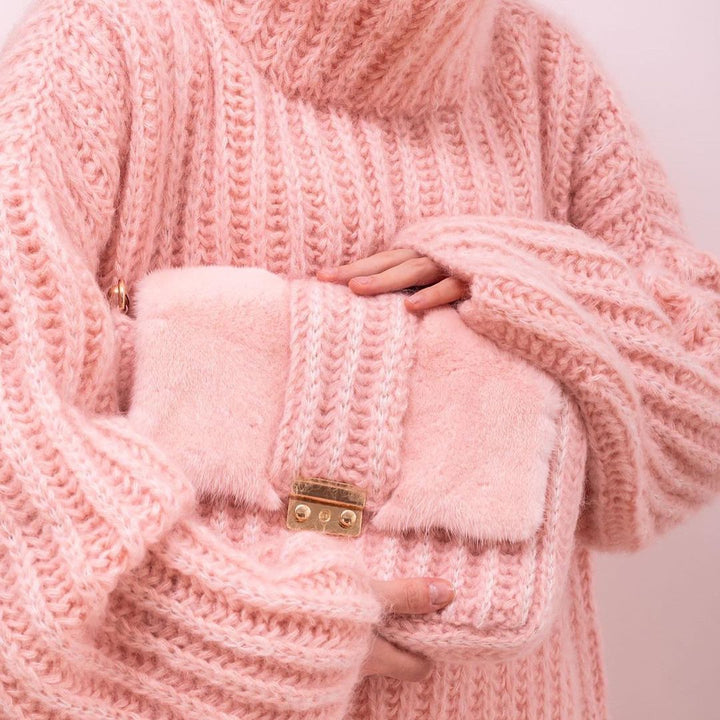 Paulina - Zachte witte hoodie met lange mouwen