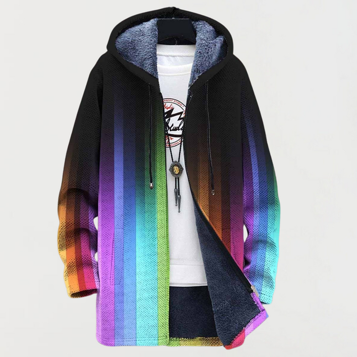 Máire - Regenbooggestreepte Mantel