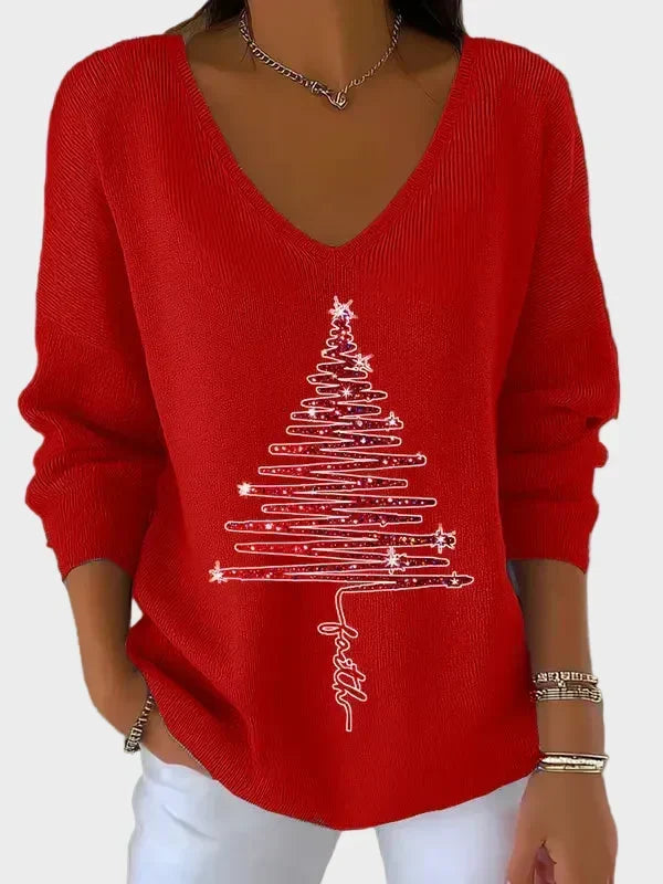 Nancy - Elegante Kersttrui