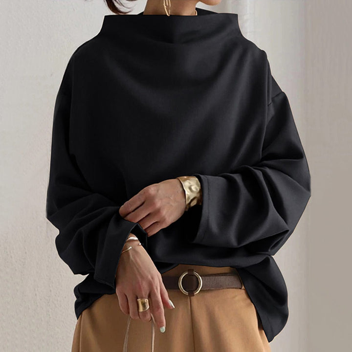 Christine | Casual top met hoge hals