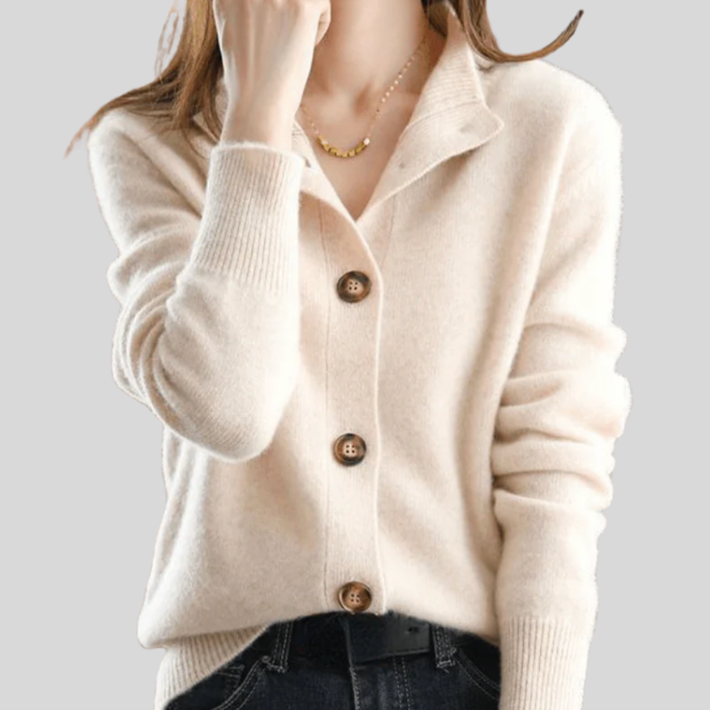 Stéphanie | Retro Stijl Kasjmier Cardigan