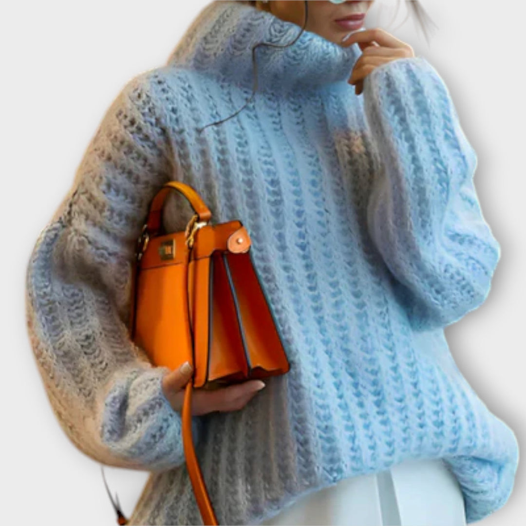 Paulina - Zachte witte hoodie met lange mouwen