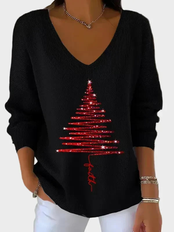 Nancy - Elegante Kersttrui