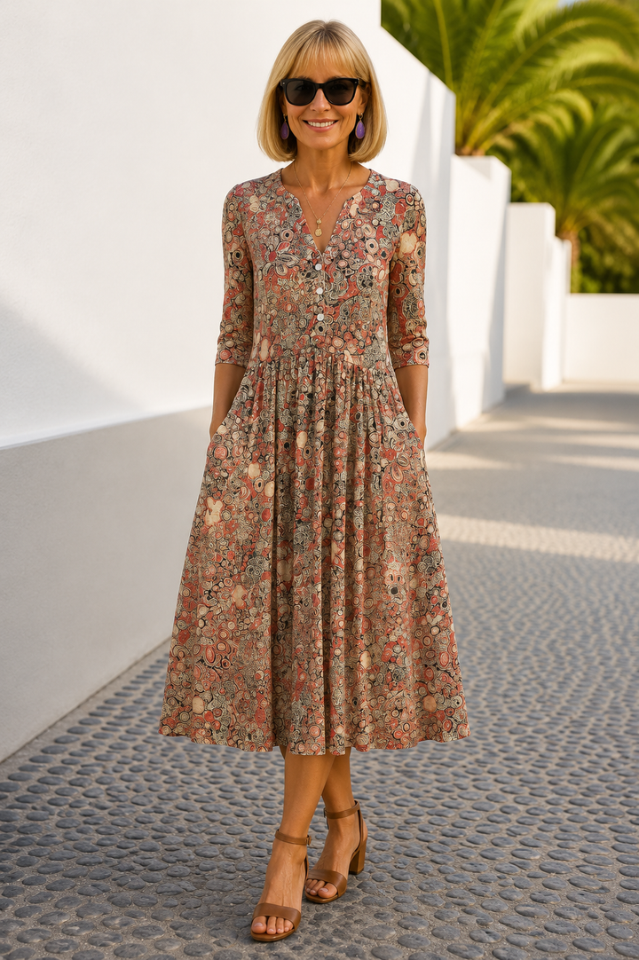 Constance | V-hals Jurk