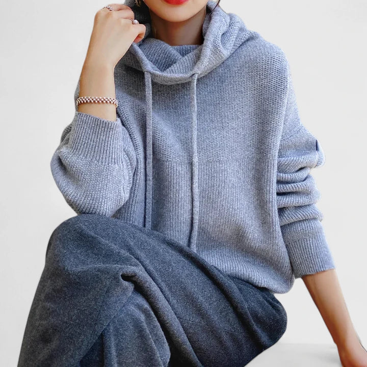 Jeanne | Comfortabele Gebreide Hoodie