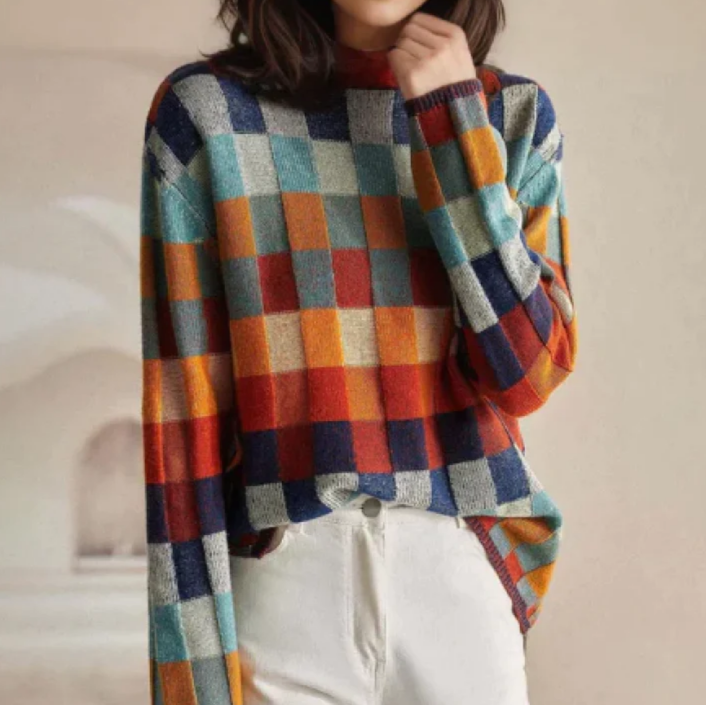 Françoise | Comfortabele retro trui