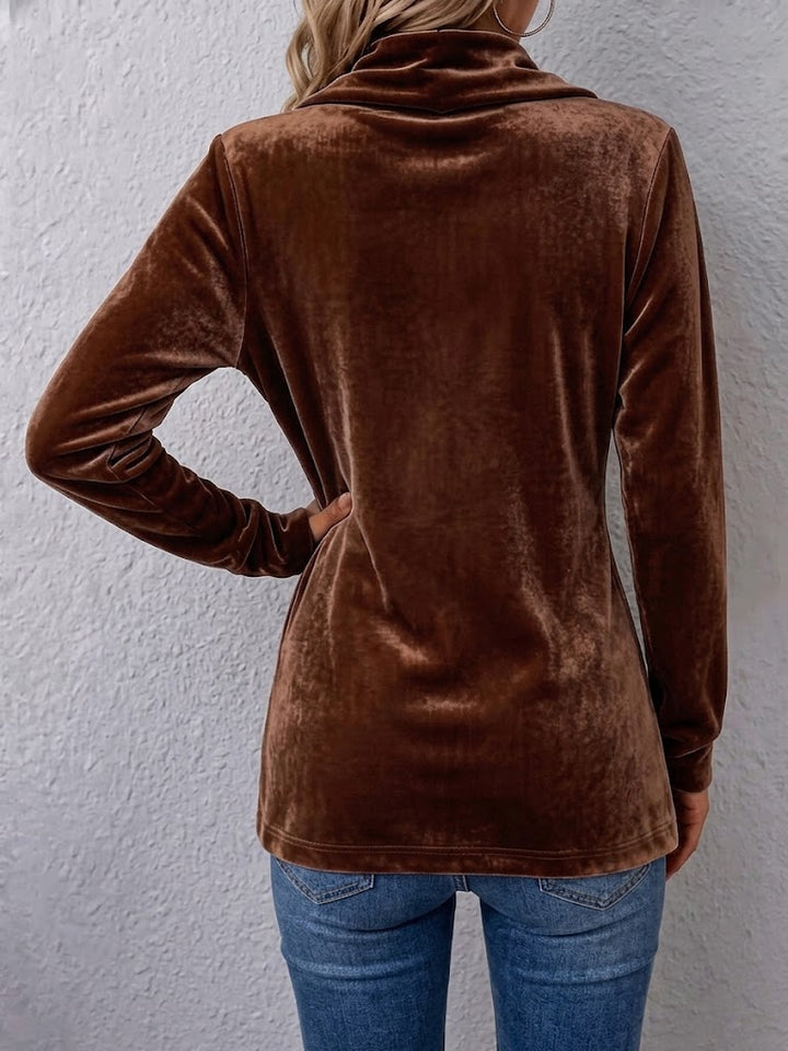 Margarete | Lange Vintage-Jack met revers en knoopdetails