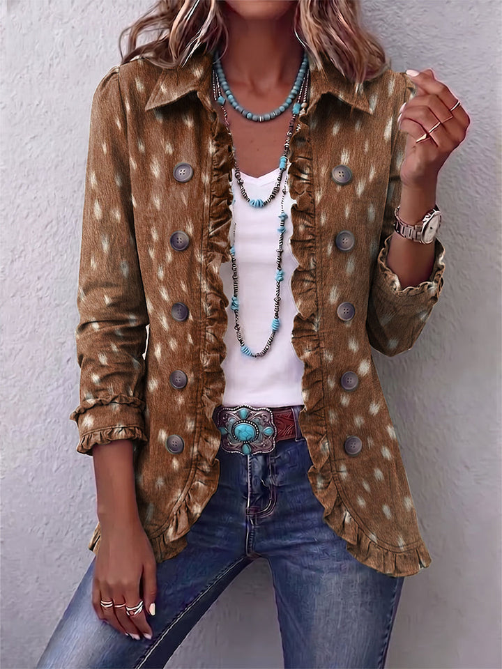 Amelie | Bohemian Rimpeljack met Dierenprint