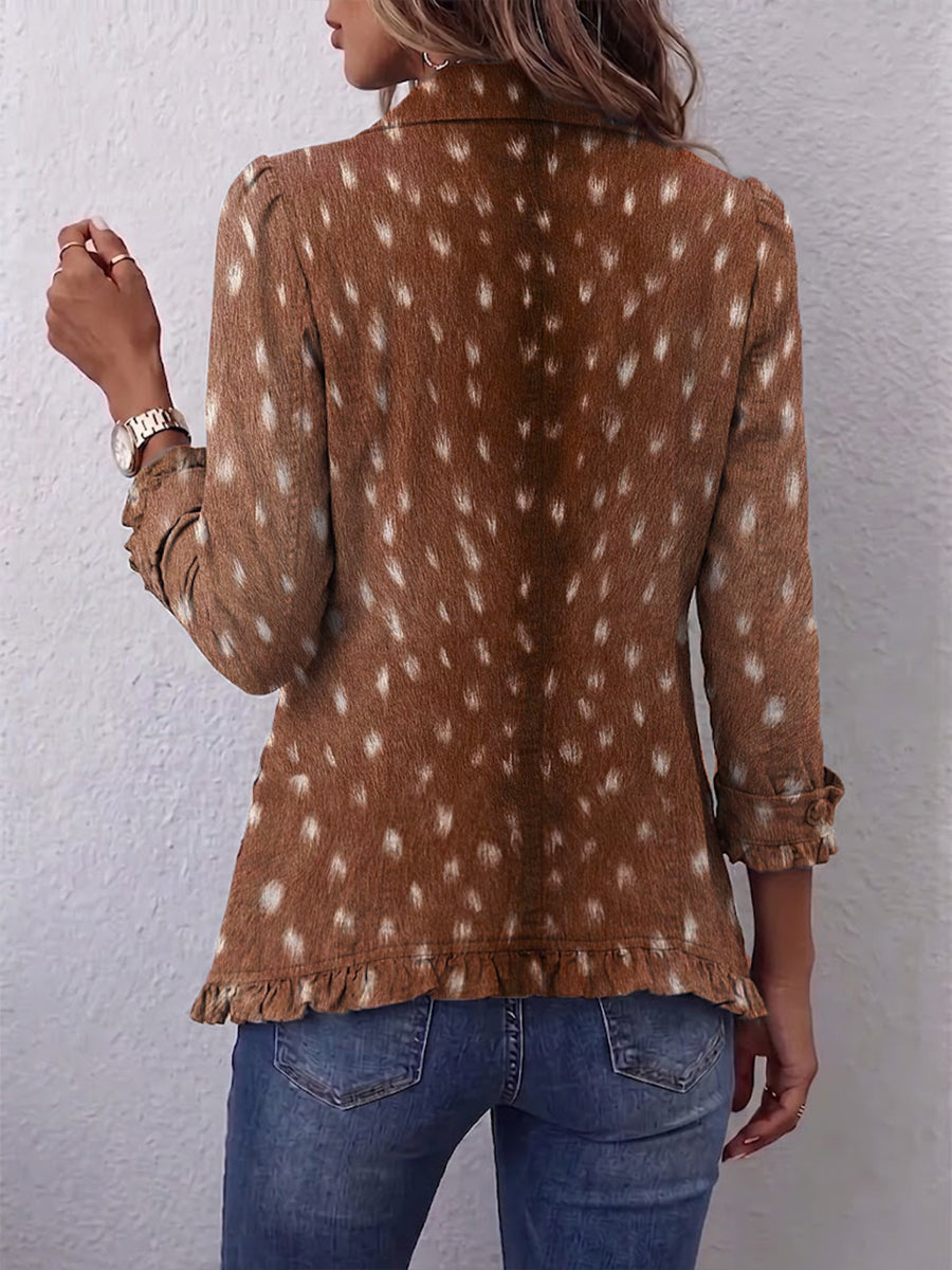 Amelie | Bohemian Rimpeljack met Dierenprint